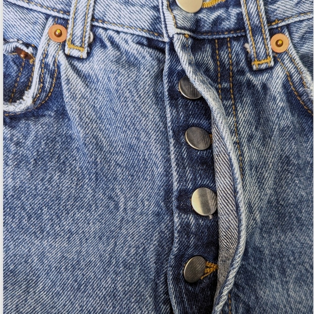 BDG‎ Urban Outfitters Relaxed Straight Jeans Ripped Hi Rise Womens Sz 25 Grunge - Picture 2 of 8